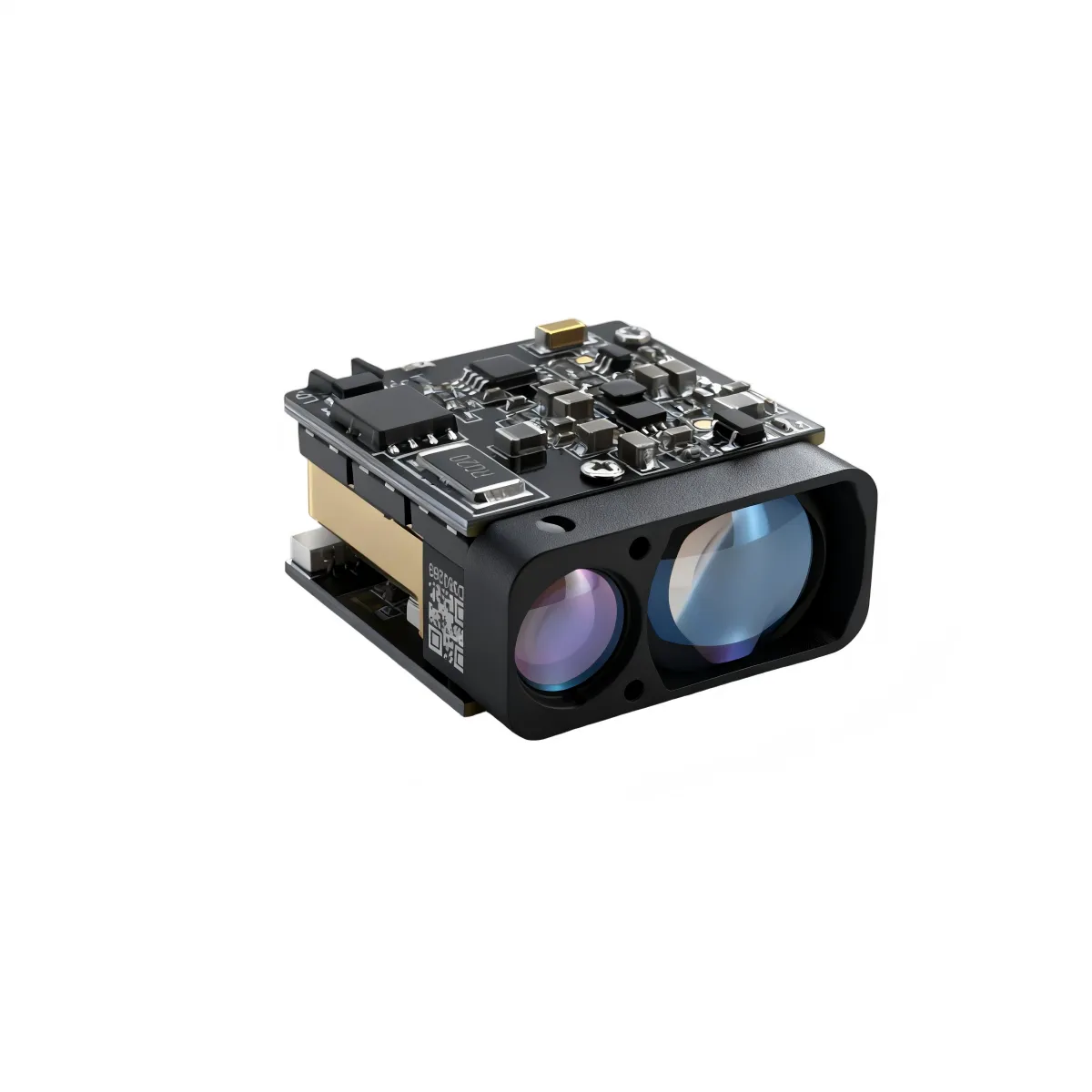 Compact ERDI 1535 nm laser rangefinder module