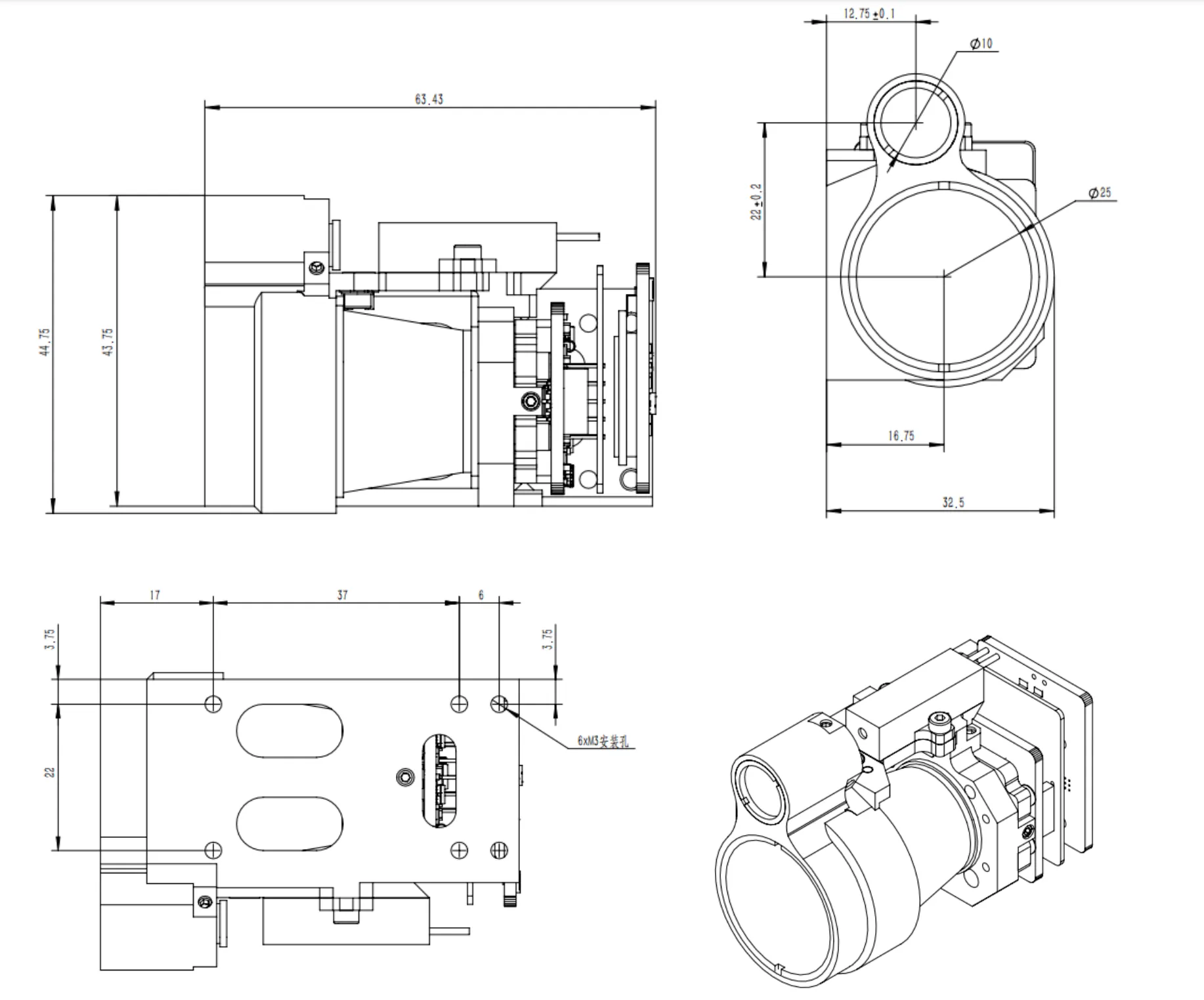 LRF0610C OUTLINE DIMENSION(mm) source drawing 1