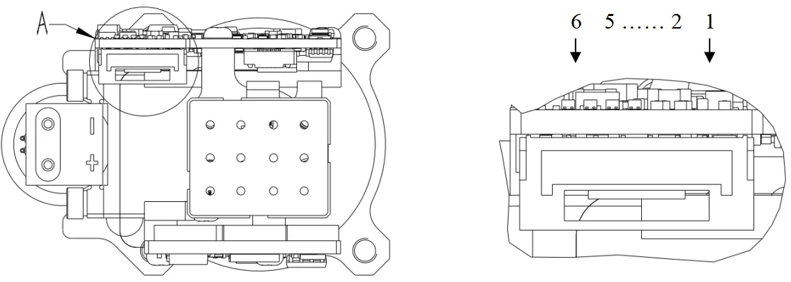 LRF0612C PIN interface source drawing 2