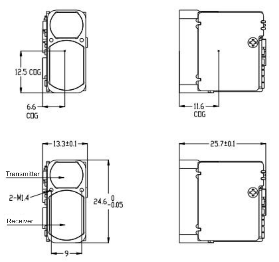 LR2000E2 mechanical drawing, current user manual page 4