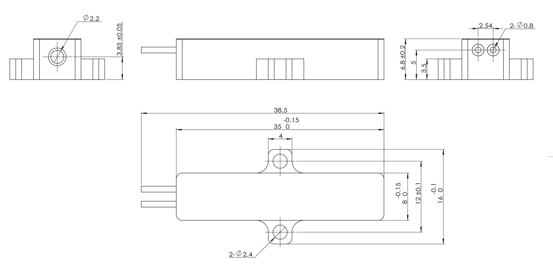 ER500 outline drawing retained from the original product record