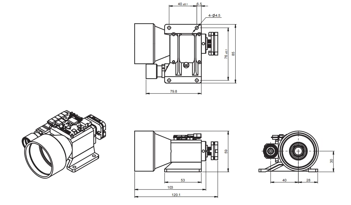 LRF1525C OUTLINE DIMENSION(mm) source drawing 1