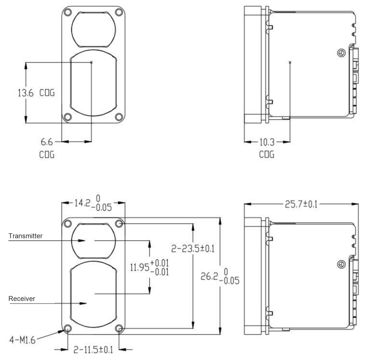 LR1200E4 mechanical drawing, current user manual page 4